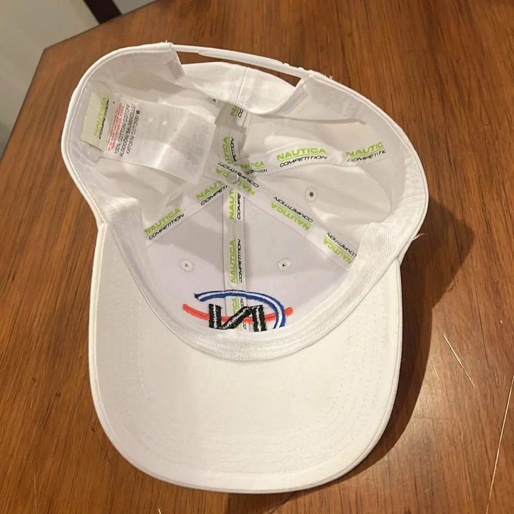Nautica Competition Snap Back Hat Cap White